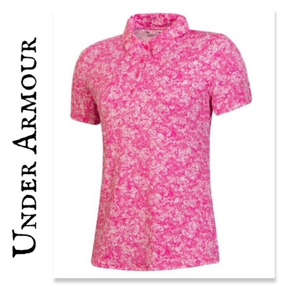 NWT Under Armour Women's Zinger Floret Print Polo - Picture 1 of 12